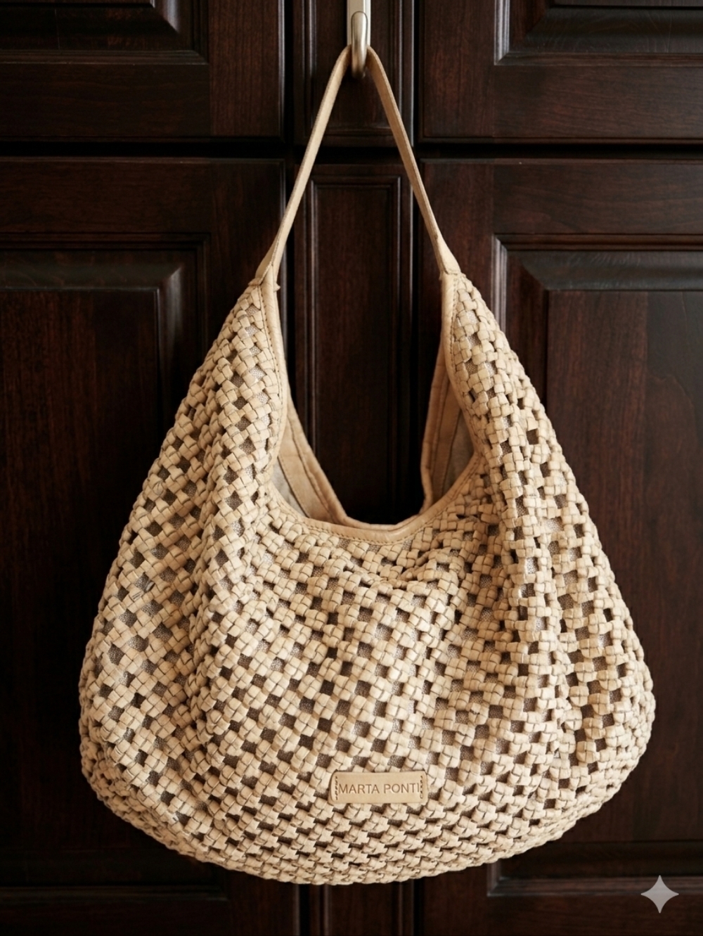 Marta Ponti Portuguese Woven Slouchy Hobo Bag